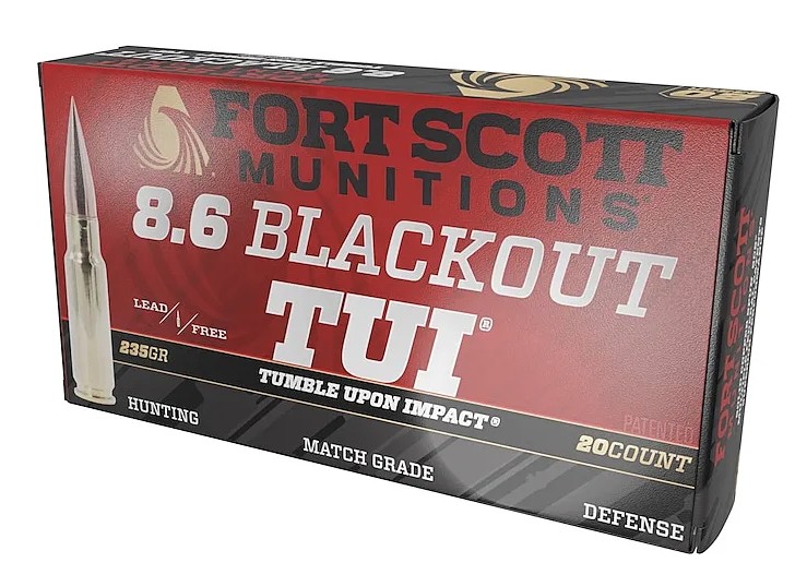 8.6 BLK, TUI, Solid Copper, 235 Grain, 20/Box