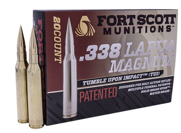 .338 Lapua, TUI, Solid Copper, 250 Grain, 20/Box