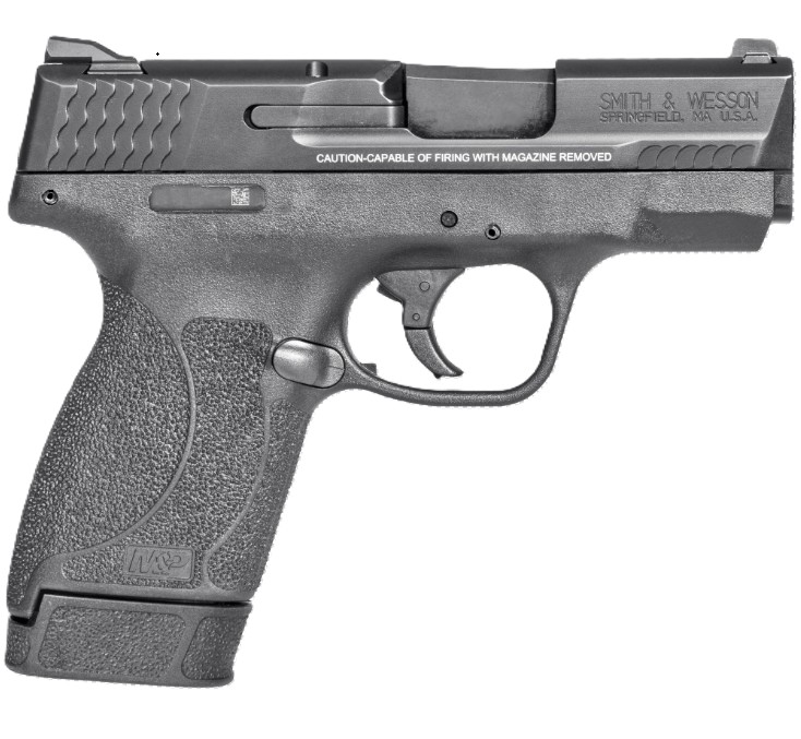 M&P45 Shield M2.0, .45 ACP, 3.3" Barrel, NTS, White Dot Sights, Textured Grip, Black, 7-rd