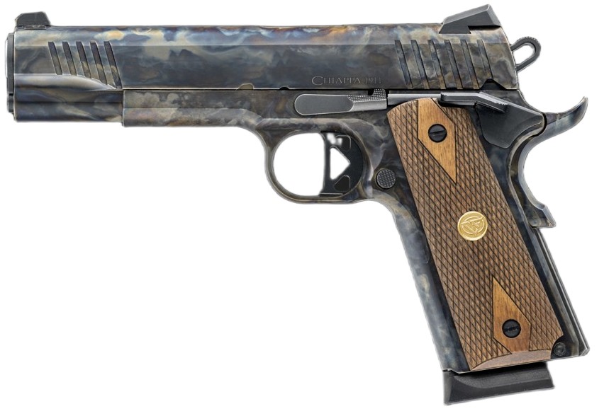 1911 Superior Pistol, .45 ACP, 5" Barrel, Fiber Optic Sights, w/RMR & RMSc adapters, Color Case, Walnut, (2) 8-rd