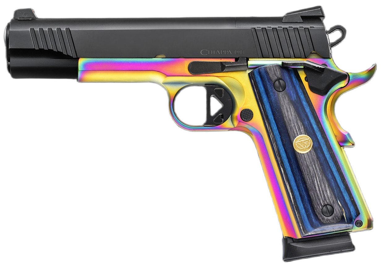 1911 Superior Pistol, .45 ACP, 5" Barrel, Fiber Optic Sights w/RMR & RMSc adapters, Blue Laminate Grips, Black, Multi, (2) 8-rd