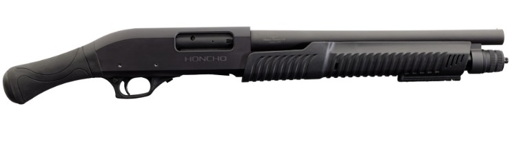 Honcho Tactical Pump, 20 Gauge, 3" 14" Barrel, Bead Sight, Matte Black, Synthetic, 5-rd