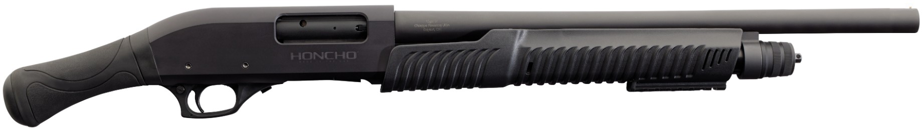 Honcho Tactical Pump, 20 Gauge, 3" 18.5" Barrel, Bead Sight, Matte Black, Synthetic, 5-rd, CA Compliant