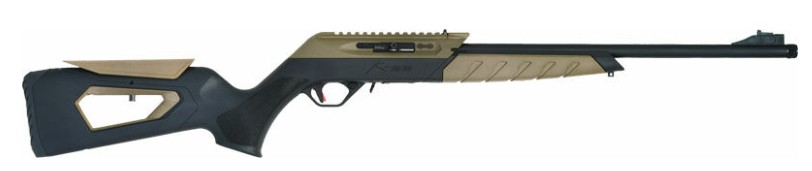 KR22, .22LR, 18.6" Threaded Barrel, Picatinny, Fiber Optic Front Sight, FDE/Black, (2) 10-rd