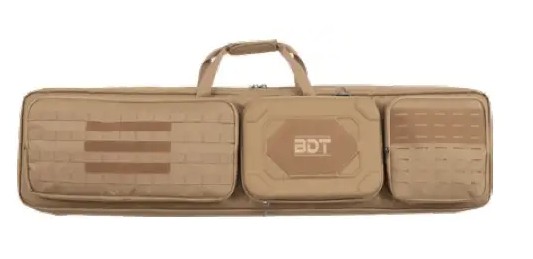 Double Suppressor Tactical Rifle Range Bag, 48", Tan