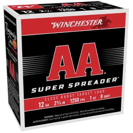 AA Spreader, 12 Gauge, 2-3/4", 1 oz, #8 Shot, 25/Box