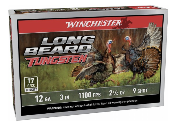 Long Beard Tungsten, 12 Gauge, 3", 2-1/4 oz, TS17, #9 Shot, 5/Box