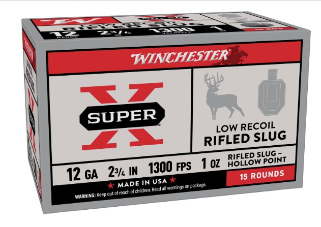 Super X, 12 Gauge, 2-3/4", 1 oz, Low Recoil, 15 Pack