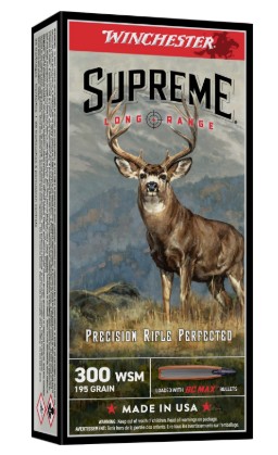 Supreme Long Range, .300 WSM, 195 Grain, BC Max, 20/Box