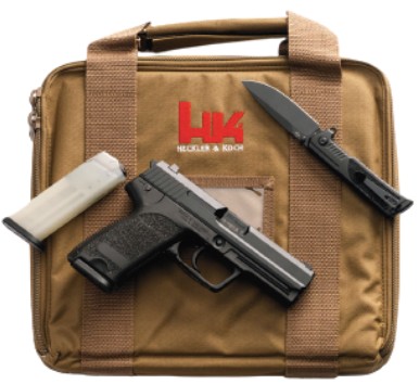 P8 A1 Final Edition, 9mm, 4.25" Barrel, Fixed Sights, w/Knife & Tan Case, Black, (2) 15-rd