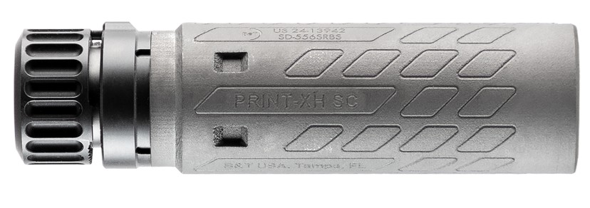 B&T Print-XD RBS SC, 5.56mm, Quick Detach, Titanium, Grey