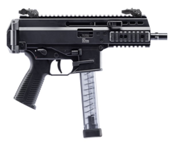 B&T APC9 Pro Pistol, 9mm, 6.8" Barrel, Flip-Up Sights, Tele Brace, 30-rd