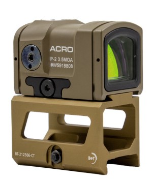 B&T Aimpoint ACROP-2, 3.5 MOA Red Dot Sight, w/39mm Skeleton Mount, FDE