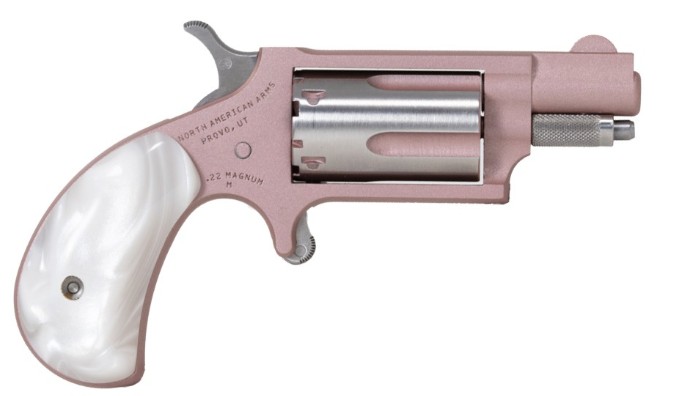 Mini-Revolver Rose, .22 Mag, 1.13" Barrel, Rose, White Pearl Grip, 5-rd