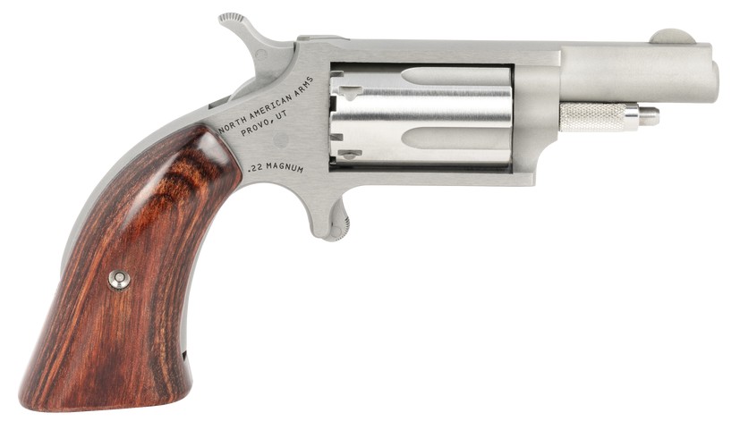 Mini-Revolver, .22 Mag, 1.63" Barrel, Stainless, Wood Boot Grip, 5-rd