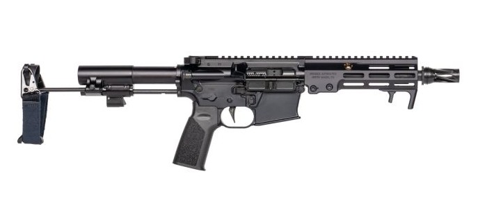 GDP MOD1 Pistol, 5.56 NATO, 8" TB, GDP Brace, HUXWRX FH, Black, (Mag not included)