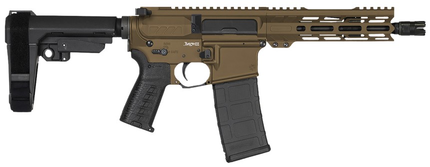 Banshee MK4 Pistol, .300 BLK, 8" Threaded Barrel, RipBrace, Midnight Bronze, Black, 30-rd PMAG