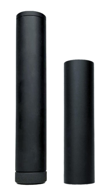 Zeroed 22 Plus Suppressor, Includes 22K Outer Tube, .22LR, 1/2X28" DT, Blk