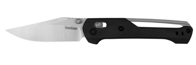 Airspace, 3", Clip Point, Pocketknife, Black Polymer Handle/Satin, Manual Fld