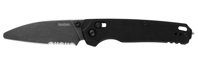 Bel Air XL EMT, 3.25", Sheepsfoot, Pocketknife, Black Handle/Black Stonewash, Manual Fld