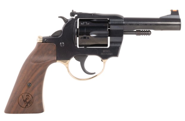 H17 Big Boy Deadeye Revolver, .357 Mag/.38 Spl, 4" Round Barrel, Blued, Walnut, Gunfighter Grip, 6-rd