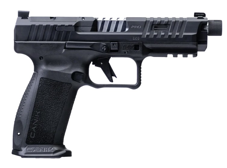 METE SFT Pro, 9mm, 5" Threaded Barrel, OR, Picatinny, Black, (1) 18-rd & (1) 20-rd