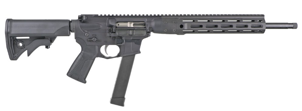 IC-9, 9mm, 16" Threaded Barrel, 12" M-LOK, Black, 27-rd