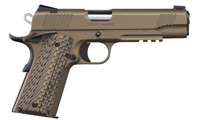 Desert Warrior, .45 ACP, 5" Barrel, Tritium Night Sights, G10 Grips, Desert Tan, 7-rd