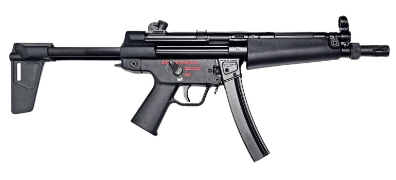 AP5 Navy, 9mm, 8.9" TB, Magpul BSL Brace, Black, (2) 30-rd