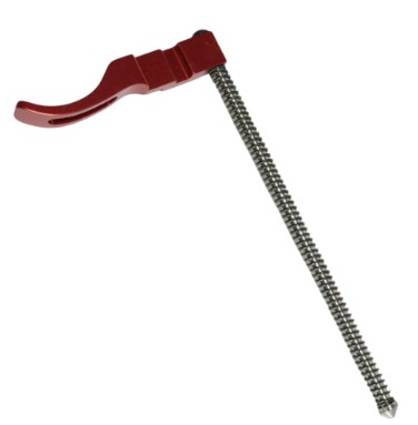 Spartan Skeletonized Charging Handle, For Ruger 10/22, Red