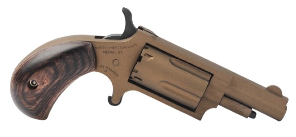 Bootlegger Mini-Revolver, .22 Mag, 1.63", Burnt Bronze, Dark Walnut, 5-rd