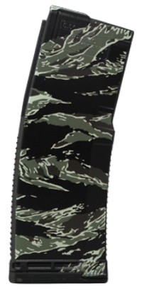 Magazine, AR-15, 5.56, Mod-A, Black, Original Tiger Stripe Camo, 30-rd