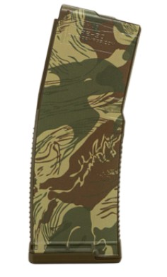 Magazine, AR-15, 5.56, Mod-A, Coyote, Rhodesian Brushstroke Camo, 30-rd