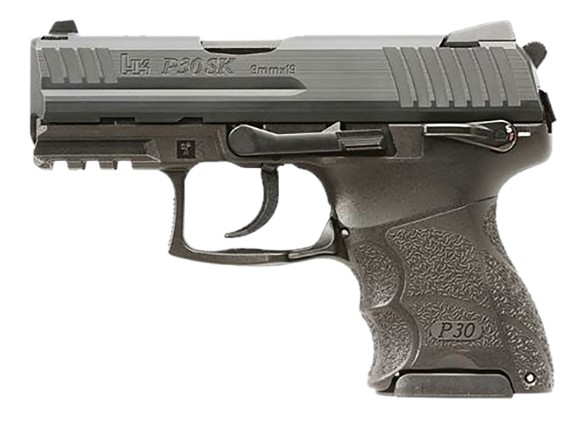 P30SKS V3 Sub Compact, 9mm, 3.27" Front NS, Rear Decocker, Black, (2) 10-rd