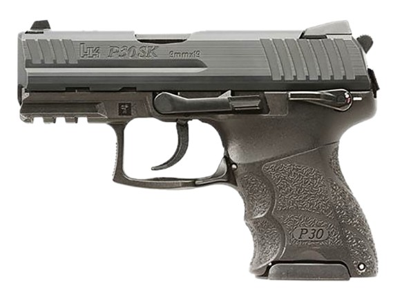 P30SKS V3 Sub Compact, 9mm, 3.27" Front NS, Rear Decocker, Black, (1) 12-rd & (1) 15-rd