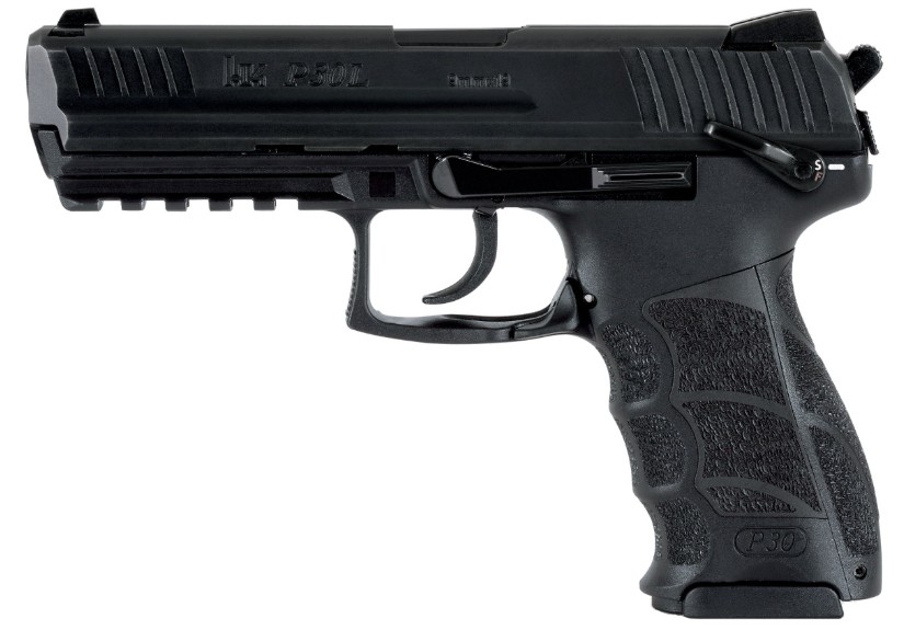 P30LS V3, 4.45", 9mm, Front NS, Rear Decocker, Black, (2) 10-rd