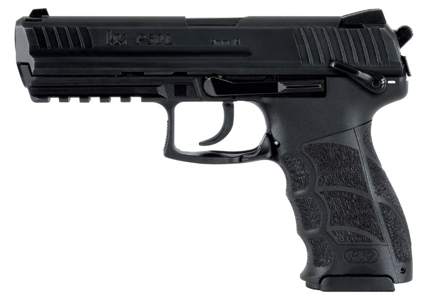 P30LS V3, 4.45", 9mm, Front NS, Rear Decocker, Black, (1) 17-rd & (1) 20-rd