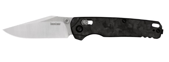 Bell Air, 3.5", Clip Point, Pocketknife, Stonewash, Black Marble, CF, Manual Open