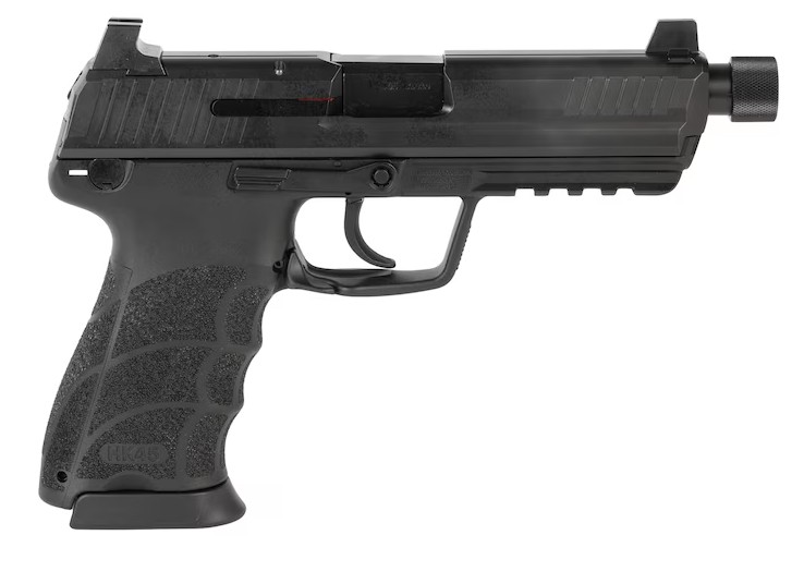 HK45 Tactical V7 LEM, .45ACP, 5.20" TB, Front NS, Black, (2) 10-rd