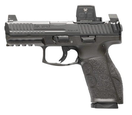 VP9A1 X, 9mm, 4.09", Vortex Defender-CCW, Black, (1) 17-rd & (1) 20-rd