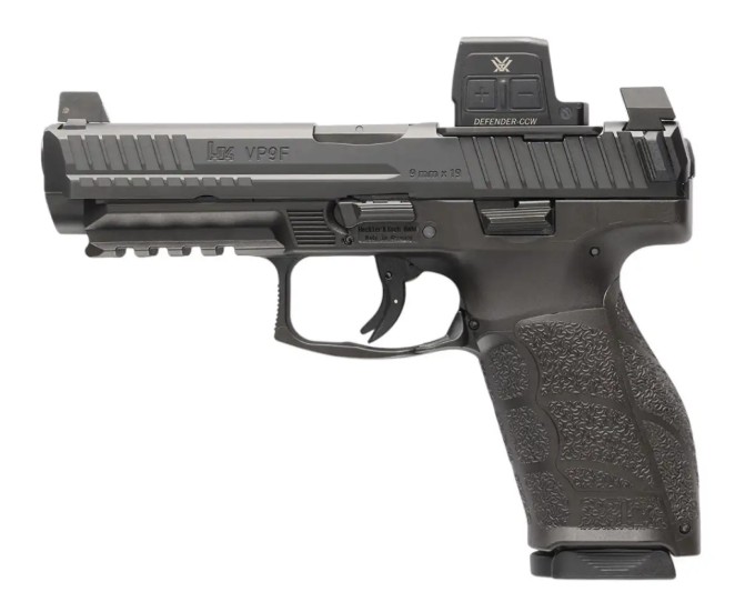 VP9A1 F, 9mm, 4.5", Vortex Defender-CCW, Black, (1) 17-rd & (1) 20-rd
