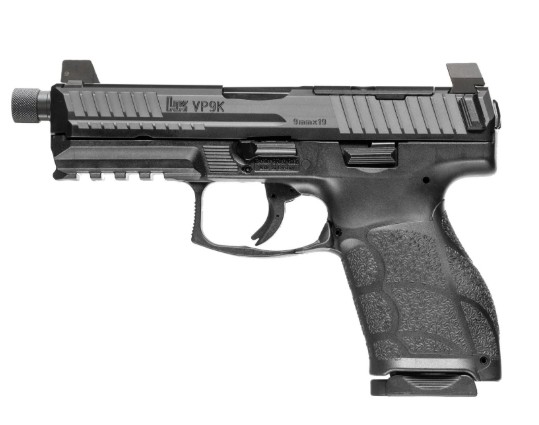 VP9A1 K Tac, 9mm, 4.7" TB, OR, NS, Black, (2) 15-rd