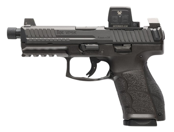 VP9A1 K Tac, 9mm, 4.7" TB, Vortex Defender-CCW, Black, (2) 15-rd