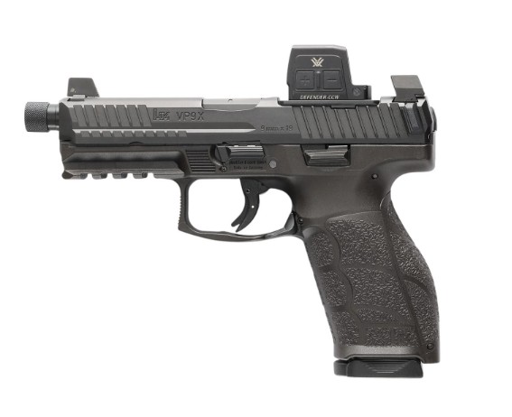 VP9A1 X Tac, 9mm, 4.7" TB, Vortex Defender-CCW, Black, (1) 17-rd & (1) 20-rd