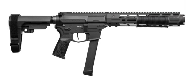 Zeroed Banshee Pistol, MkGs, 9mm, 6.5" TB, RipBrace, Black, Compatible with Glk Mag, 33-rd