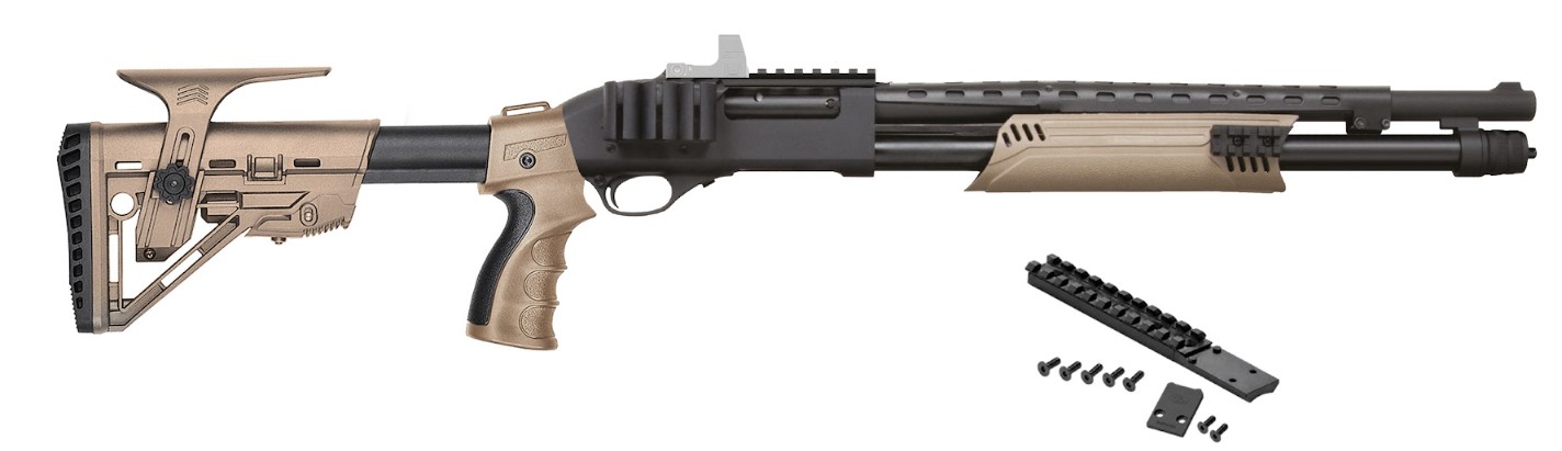 Honcho Tarantula, 12 Gauge, 19", 3", FS, Black, FDE, 7-rd