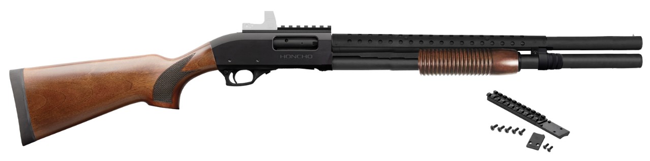 Honcho Liberty, 12 Gauge, 19", 3", FS, Black, Walnut, 7-rd