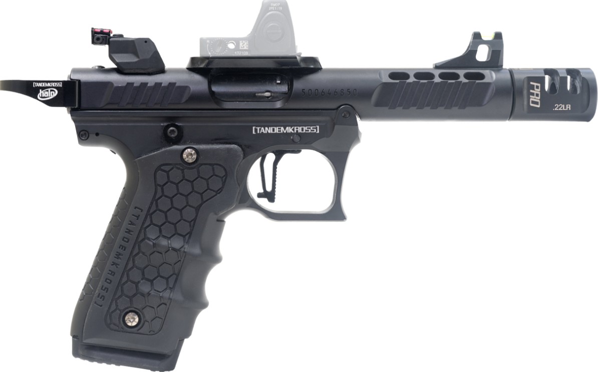 Tandemized Ruger Mark IV 22/45, .22LR, 4.5" TB, GC Pro Comp, OR, Black, 10-rd