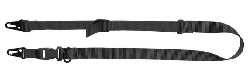Warrior 2-N-1 Non-Padded Sling, 1.25", Qk Adj, Black