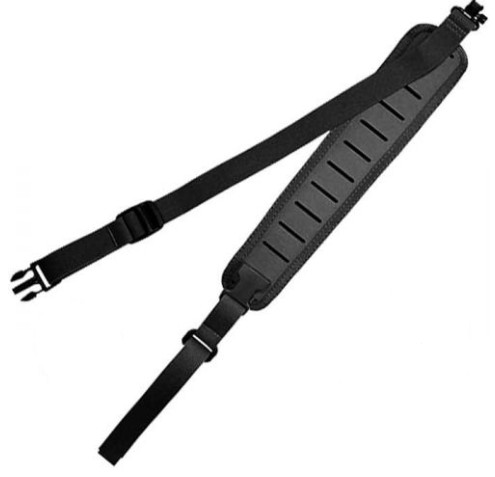 Precision Rifle Sling Hands Free, Padded Tac-Grip, Qk Adj, Black